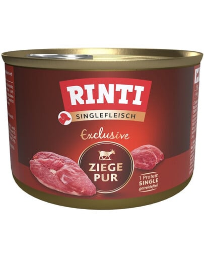 RINTI Singlefleisch Exclusive Goat PureMonoprotein Ziege 185 g