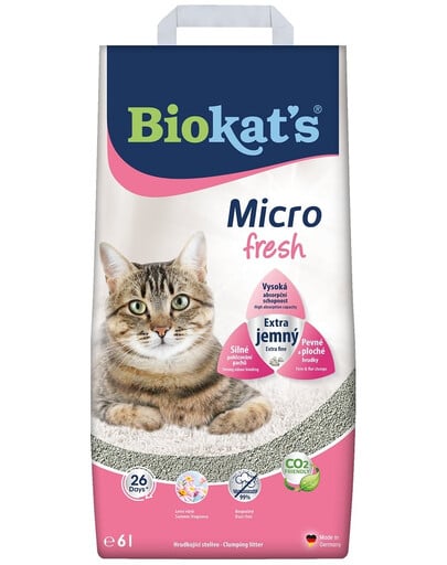 BIOKAT'S Micro Fresh 6 l feines Bentonit-Grieß