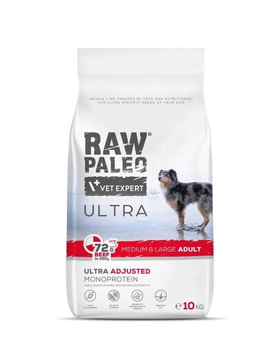 RAW PALEO Ultra Beef Medium&Large Adult 10kg