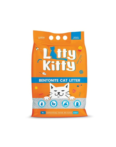 LITTY KITTY Bentonite Natürlicher Bentonitsplitt 5 l (4 kg)