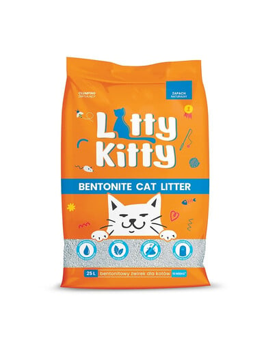 LITTY KITTY Bentonite Natürlicher Bentonitsplitt 25 l (20 kg)