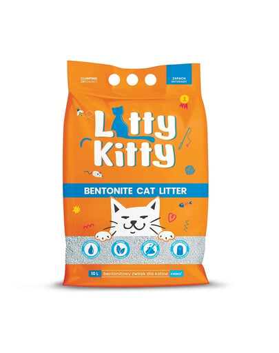 LITTY KITTY Bentonite Natürlicher Bentonitsplitt 10 l (8 kg)