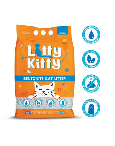 LITTY KITTY Bentonite Natürlicher Bentonitsplitt 10 l (8 kg)