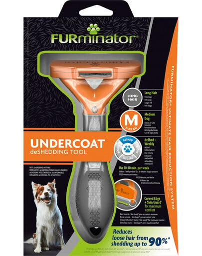 FURMINATOR Für langhaarige Hunde Medium