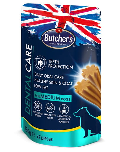 BUTCHER'S Dental Care for Medium Dogs 180g