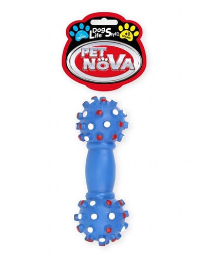 PET NOVA DOG LIFE STYLE Kauspielzeug Hantel 16cm Blau