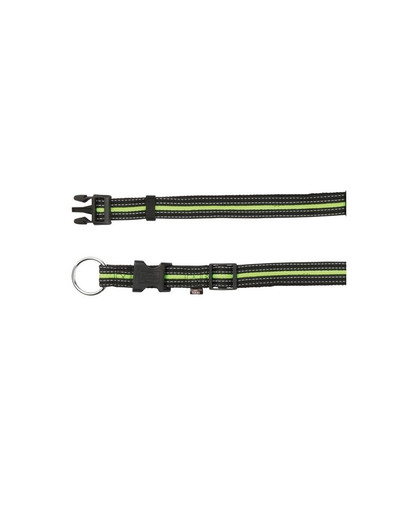 TRIXIE Fusion Halsband S-M  30–45 cm schwarz/grün