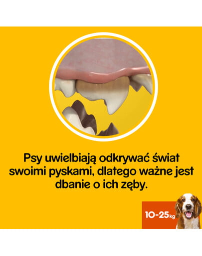 PEDIGREE DentaStix (mittlere Rassen) Zahnsnack für Hunde 28 Stück 4x 180g