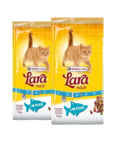 VERSELE-LAGA Lara Adult Katzenfutter mit Lachs 20 kg (2 x 10 kg)