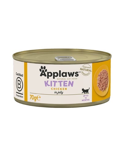 APPLAWS Kitten Chicken Breast 70 g Nassfutter für Kätzchen, Huhn in Gelee