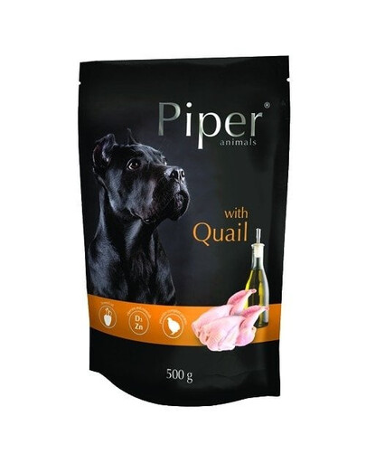 DOLINA NOTECI PIPER Animals mit Wachtel 500 g Nassfutter für Hunde