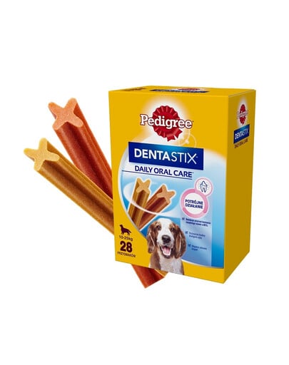 PEDIGREE DentaStix (mittlere Rassen) Zahnsnack für Hunde 28 Stück 4x 180g