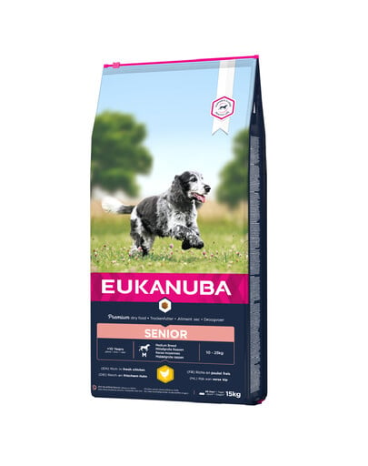 EUKANUBA Caring Senior Medium Breed Chicken 15kg