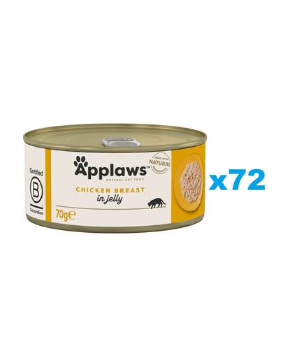 APPLAWS Cat Adult Huhn in Gelee 72x 70g