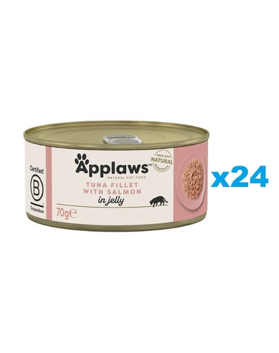 APPLAWS Cat Adult Thunfisch und Lachs in Gelee 24x 70g