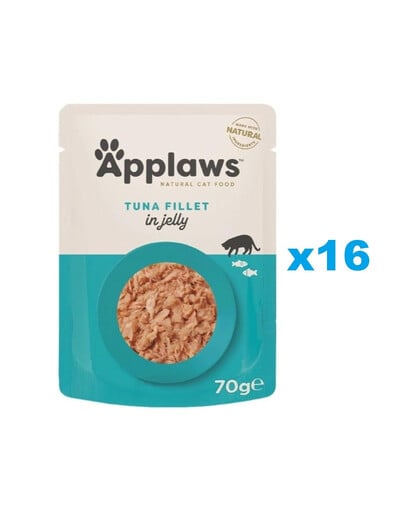 APPLAWS Cat Adult Pouch Thunfischfilet in Gelee 16x 70 g