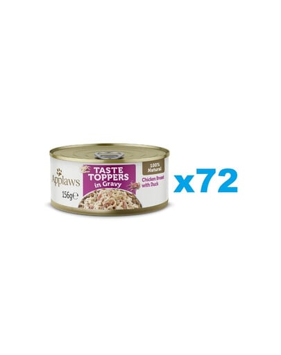 APPLAWS Taste Toppers Hähnchenbrust und Ente 72 x 156 g