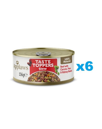 APPLAWS Taste Toppers Gulasch mit Rindfleisch, Karotten und Erbsen 6x 156 g