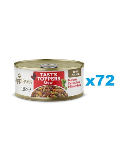 APPLAWS Taste Toppers Gulasch mit Rindfleisch, Karotten und Erbsen 72x 156 g