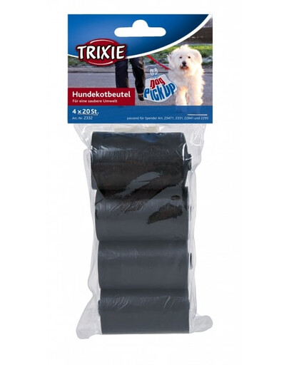 TRIXIE Hundekotbeutel 4 Rollen à 20 Btl S