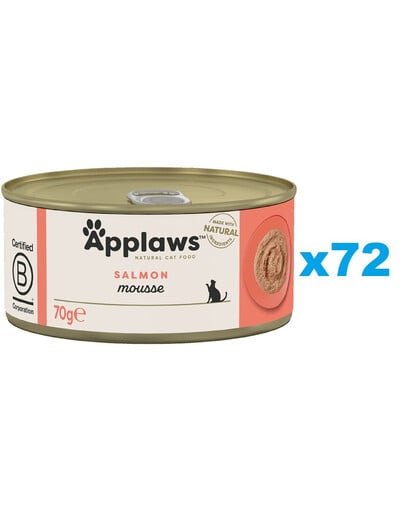 APPLAWS Cat Adult Mousse mit Lachs 72x 70 g