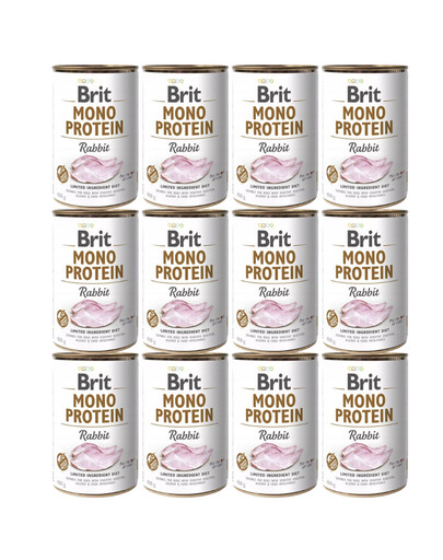 BRIT Mono Protein Rabbit 12x400 g monoproteinowa karma królik