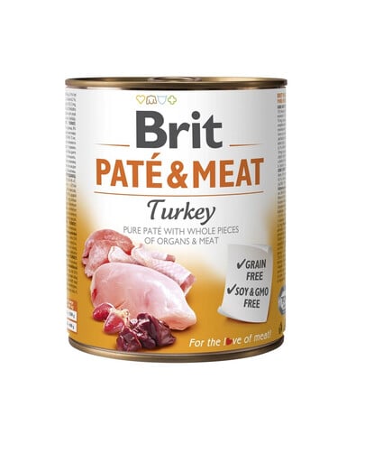 Pate&Meat turkey 800 g pasztet z indykiem dla psa