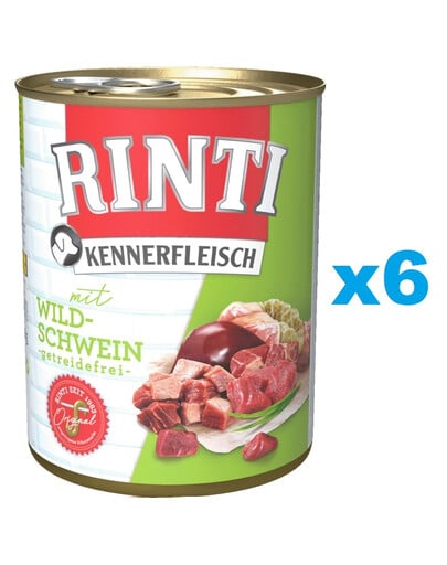 RINTI Kennerfleisch Wild boar Dzik 6x400 g