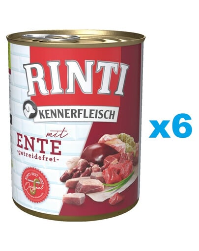 RINTI Kennerfleisch Duck kaczka 6x400 g