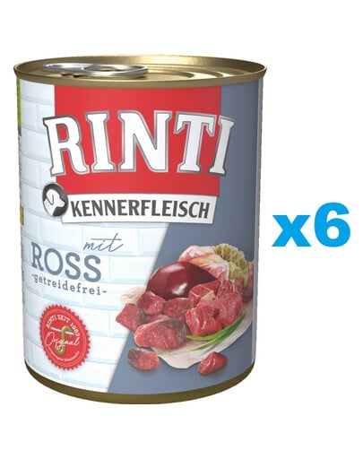 RINTI Kennerfleisch Horse konina 6x400 g