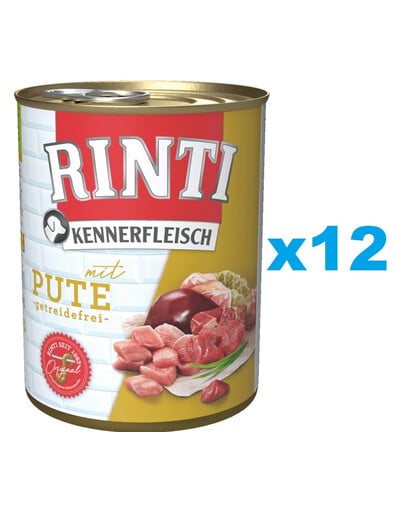 RINTI Kennerfleisch Turkey indyk 12x400 g