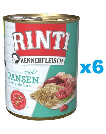 RINTI Kennerfleisch Rumen ze żwaczami 6x400 g