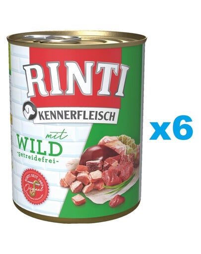 RINTI Kennerfleisch Game dziczyzna 6x800 g