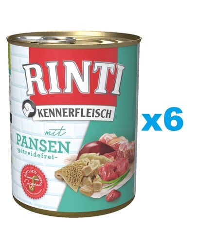 RINTI Kennerfleisch Rumen ze żwaczami 6x800 g