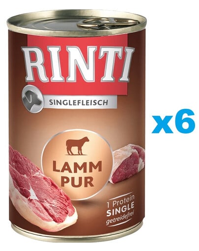 RINTI Singlefleisch Lamb Pure 6x400 g monoproteinowa jagnięcina