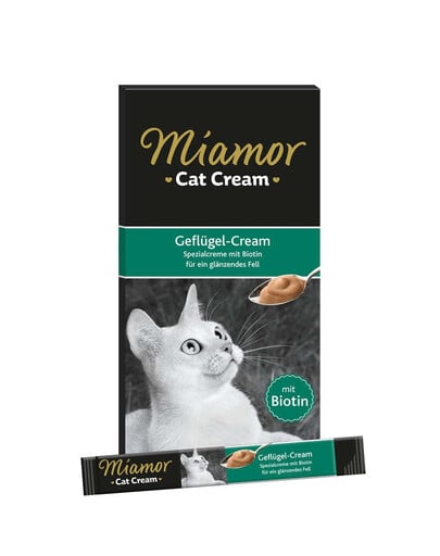 MIAMOR Cat PoultryCream krem z drobiem 11x6x15ml