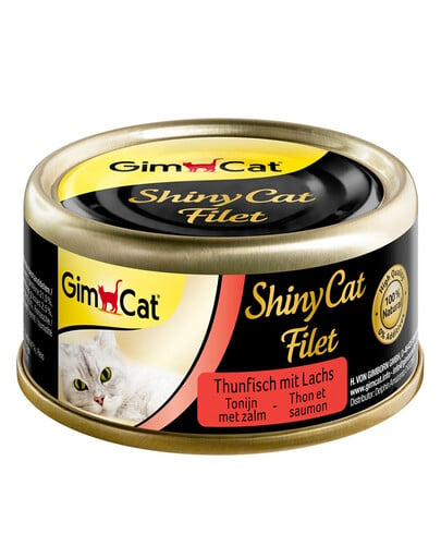 Shiny Cat Filet Tuna&Salmon 70g tuńczyk i łosoś w bulionie