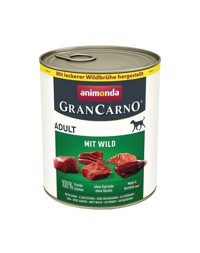 Grancarno Adult dziczyzna 800 g