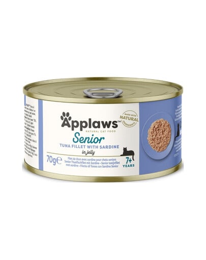 APPLAWS Cat Senior Tuna Fillet with Sardine in Jelly tuńczyk z sardynką w galaretce dla starszych kotów 70 g