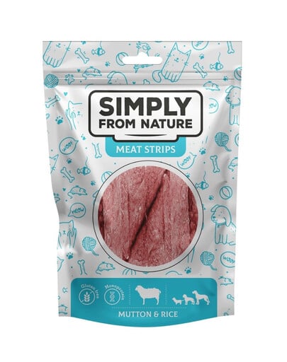 Meat Strips Mięsne paski z baraniną i ryżem dla psów 80 g