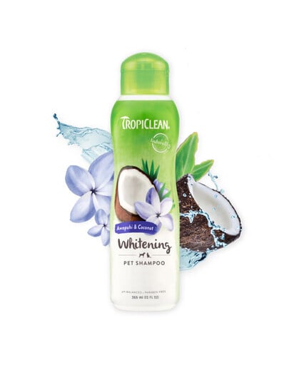 Awapuhi Coconut Whitening Shampoo 355ml szampon do białej i jasnej sierści dla psa i kota