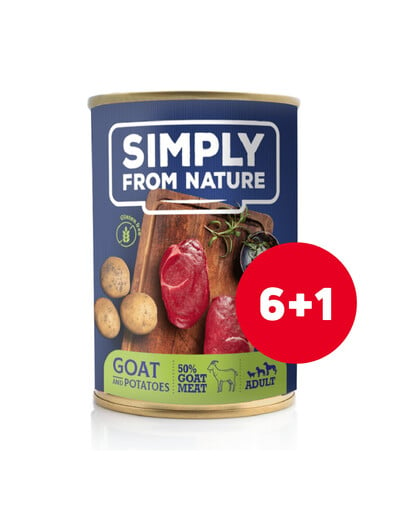 SIMPLY FROM NATURE HUNDENASSENFUTTER 6 x 400 g + 1 GRATIS