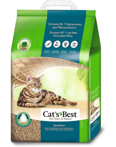 Cat's Best Sensitive 20l żwirek drewniany dla kota