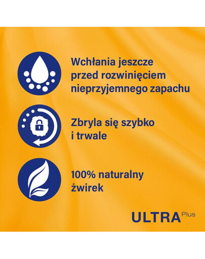 Ultra Plus 15l zbrylający żwirek dla kota