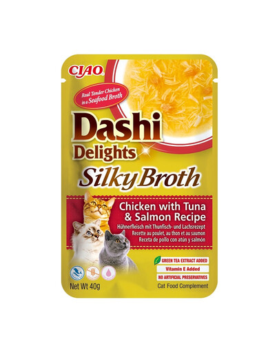 Cat Dashi Delights Silky Broth Kurczak, tuńczyk i łosoś 40g