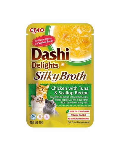 Cat Dashi Delights Silky Broth Kurczak, tuńczyk i przegrzebki 40g