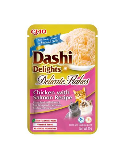 Cat Dashi Delights Delicate Flakes Kurczak i łosoś 40g