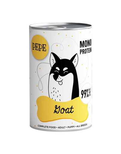 PEPE Goat 99% (koza) 400g monoproteinowa karma