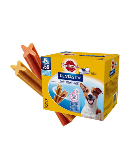 PEDIGREE DentaStix (małe rasy) przysmak dentystyczny dla psów 56 szt. - 8x110g