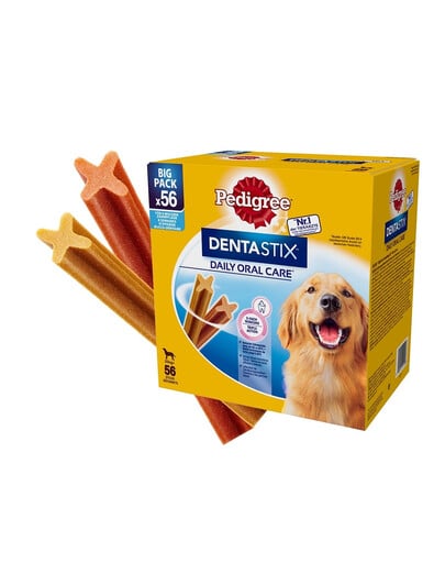 PEDIGREE DentaStix (duże rasy) przysmak dentystyczny dla psów 56 szt (8x270g)